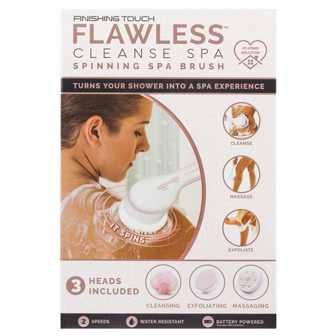Flawless Finishing Touch Spa Cleanse Spinning Spa Brush