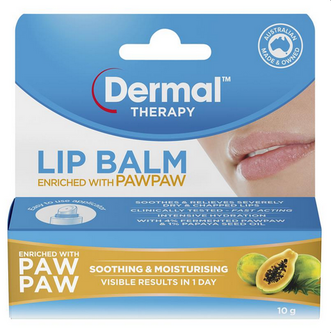 Dermal Therapy Lip Balm Paw Paw 10g