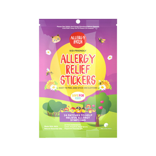 The Natural Patch Co. AllergyPatch Allergy Relief Org Stickers x 24 Pack