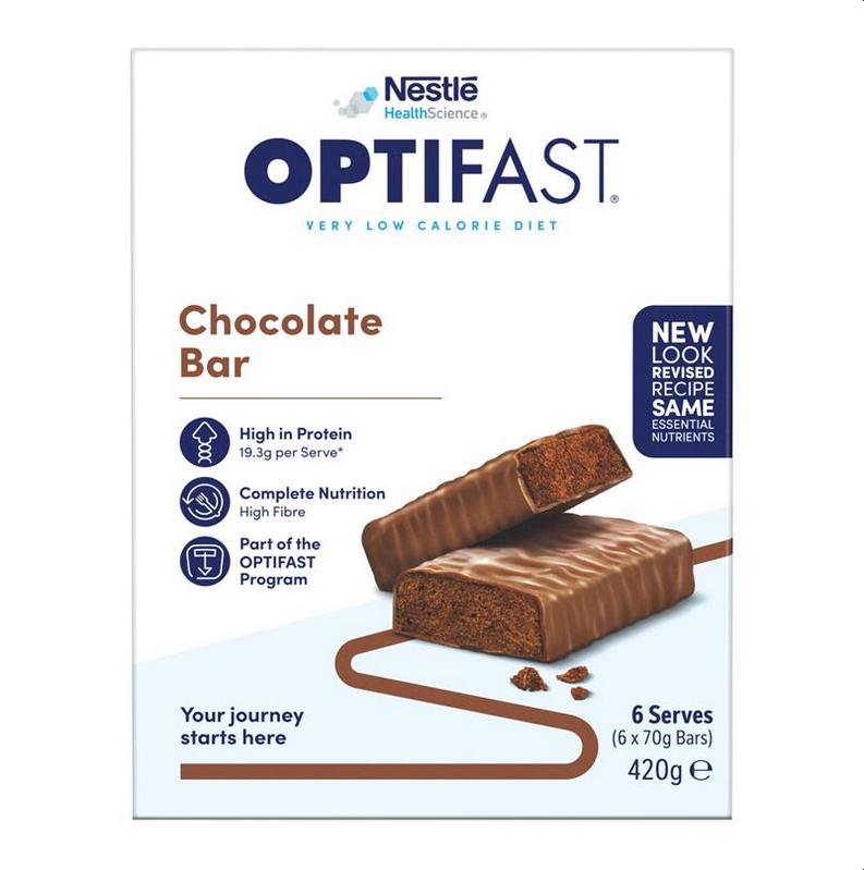 » OPTIFAST VLCD Bar Chocolate - 6 Pack 70g Bars 420g ( best before 11/2024) (100% off)