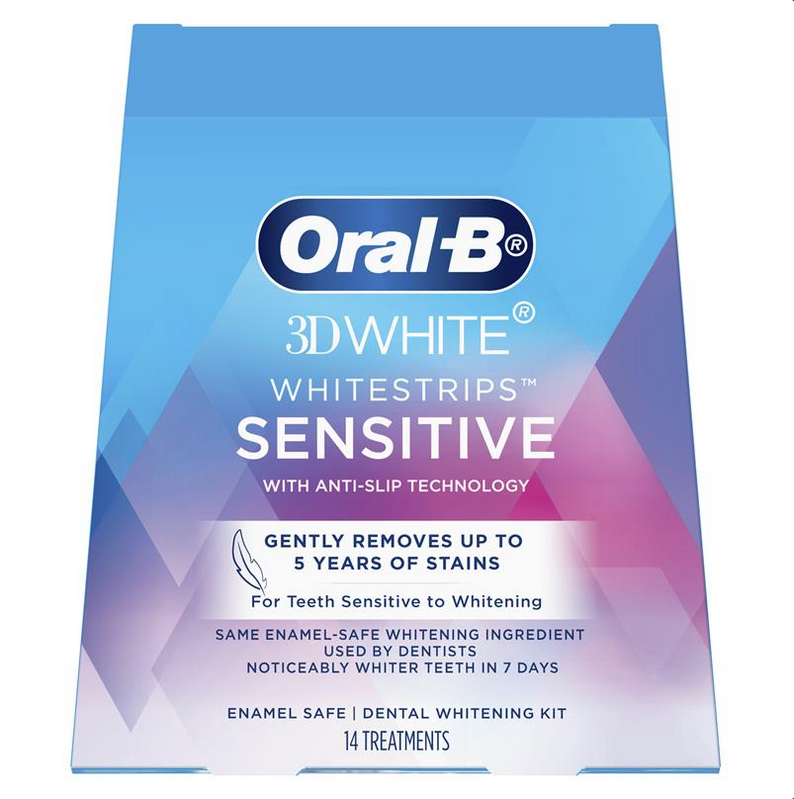 Oral B 3D White Whitening Strips Sensitive 14 Pack