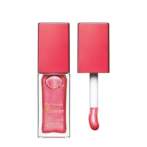 CLARINS LIP COMFORT OIL SHIMMER No.04 Intense Pink Lady 7mL (unboxed )