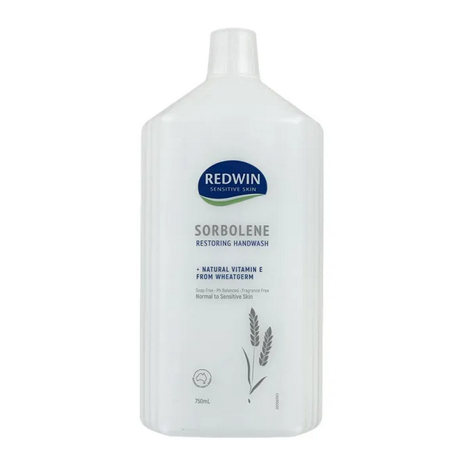 Redwin Sorbolene Hand Wash with Vitamin E 750mL Refill (SLS Free)