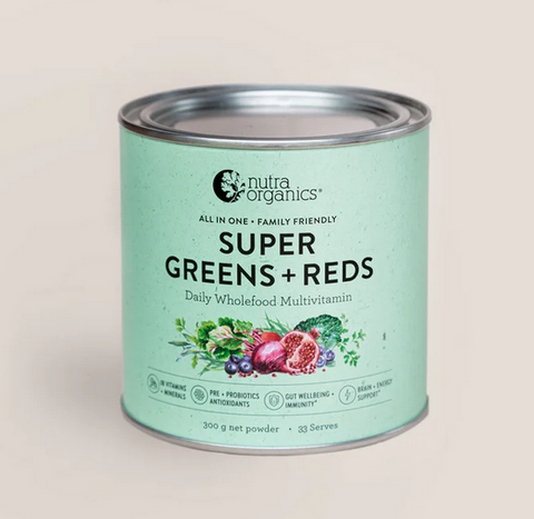 Nutra Organics Super Greens + Reds 300g