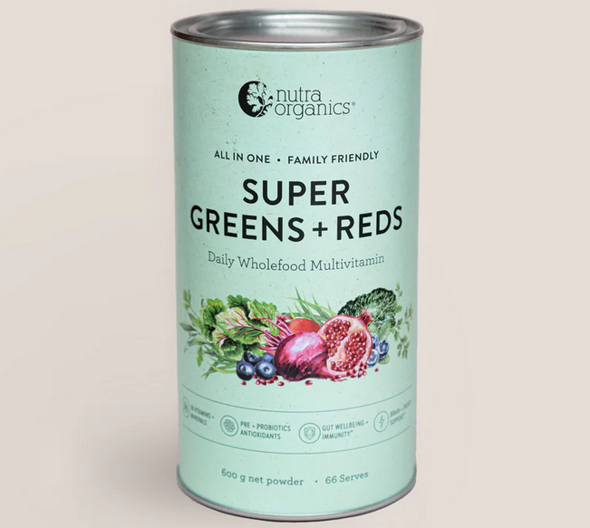 Nutra Organics Super Greens + Reds 600g