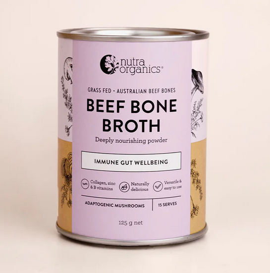 Nutra Organics Beef Bone Broth Adaptogenic Mushroom 125g