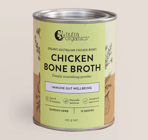 Nutra Organics Chicken Bone Broth Garden Herb 125g