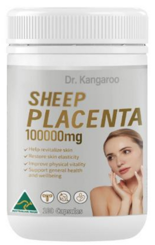 Dr. Kangaroo Sheep Placenta 100000mg 100 Capsules