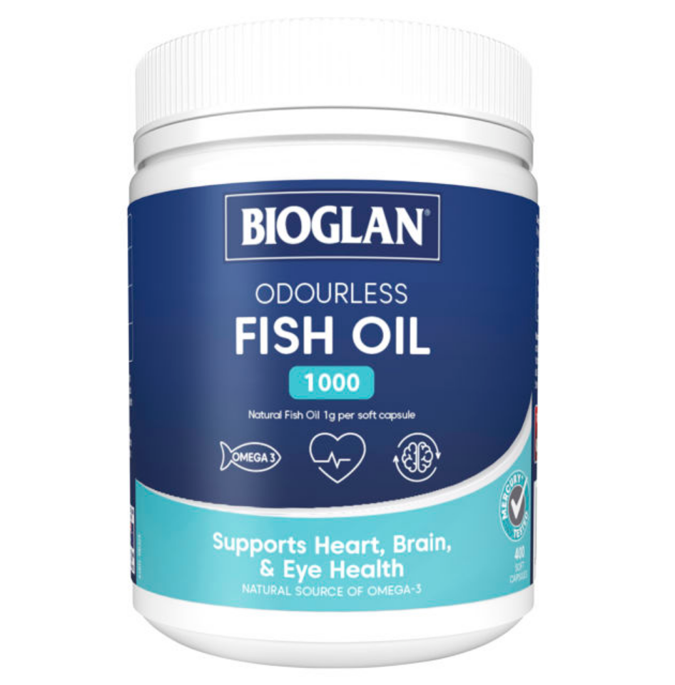 Bioglan Odourless Fish Oil 1000mg 400 Capsules