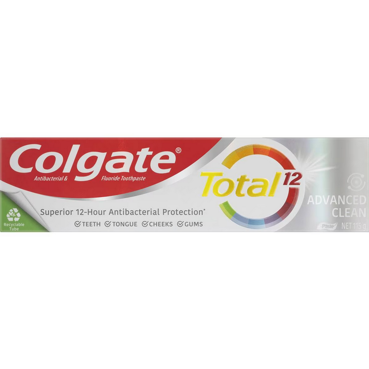 Colgate Antibacterial Total Advanced Clean Toothpaste 115g