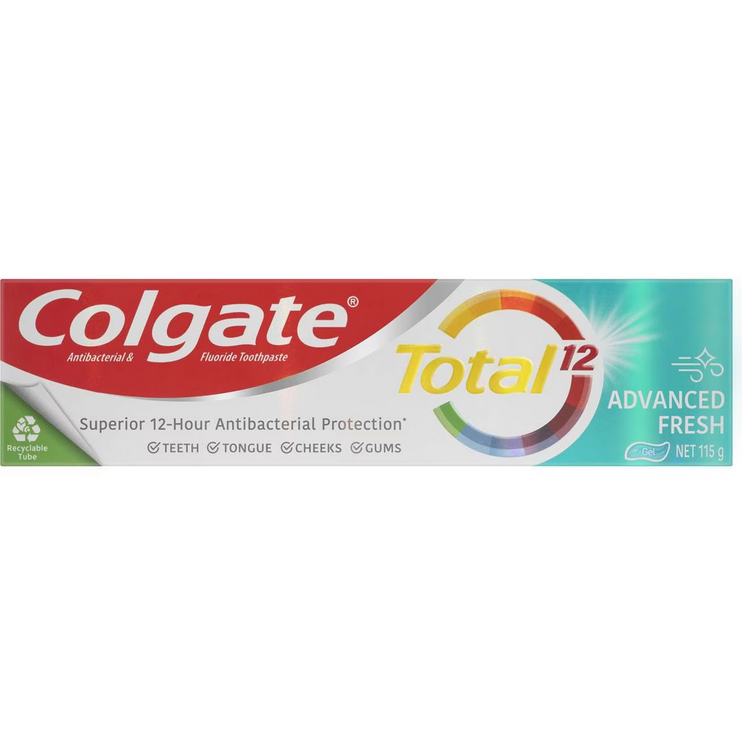 Colgate Antibacterial Total Advanced Fresh Toothpaste 115g