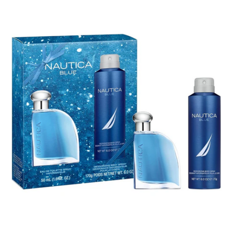 Nautica Blue Eau De Toilette 50mL 2 Piece Gift Set