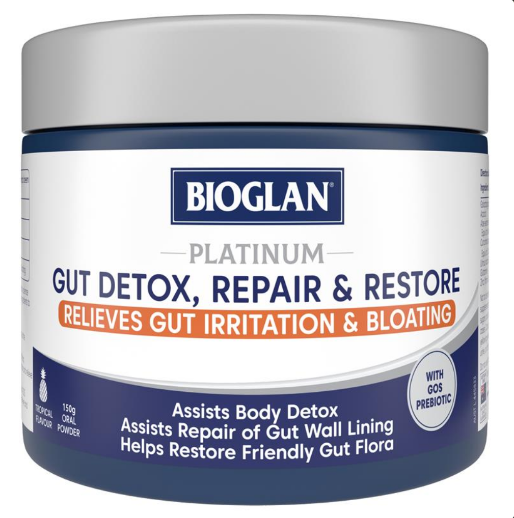 Bioglan Platinum Gut Detox Repair & Restore Powder 150g