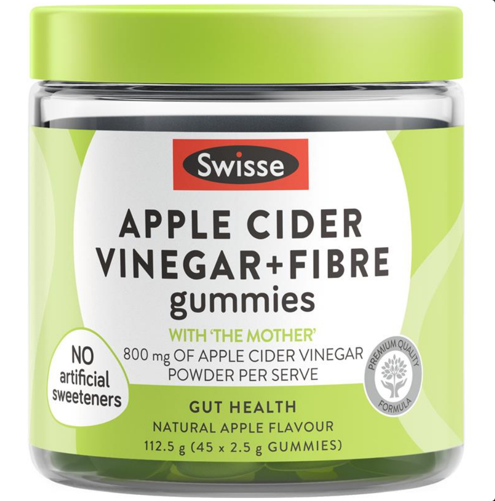 Swisse Apple Cider Vinegar & Fibre Gummies 45 Pack