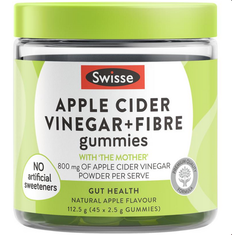 Swisse Apple Cider Vinegar & Fibre Gummies 45 Pack