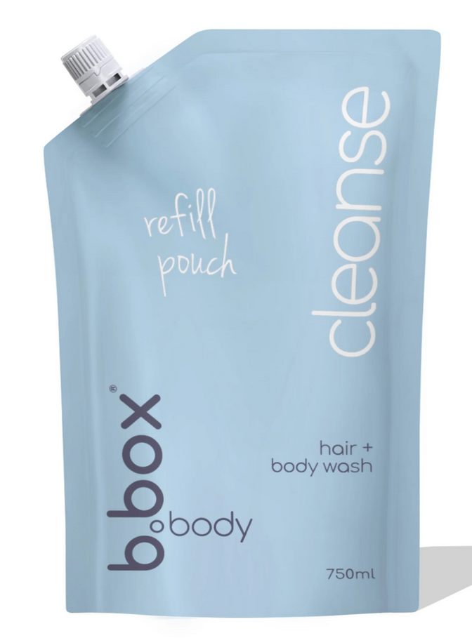 B.Box Cleanse Hair And Body Wash Refill Pouch 750mL