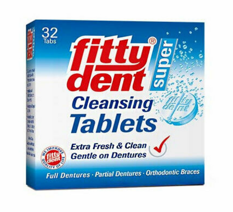 FittyDent Super Cleansing Tablets 32 Tablets