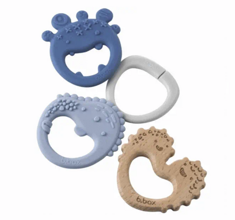 B.Box Trio Teether Lullaby Blue