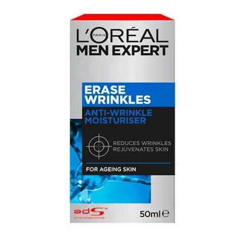 L'Oreal Paris Men Expert Erase Wrinkles Moisturiser 50mL