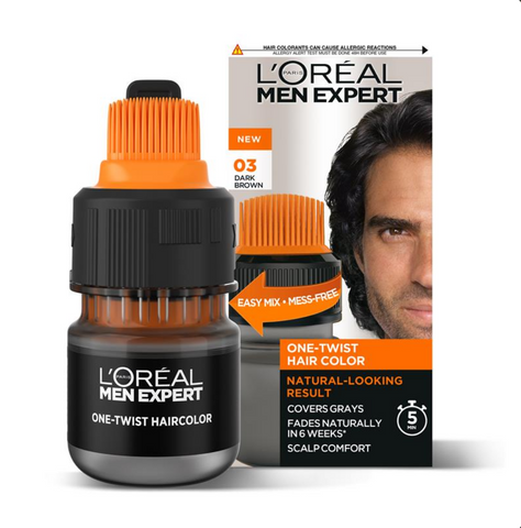 L'Oreal Paris Men Expert One Twist Hair Colour 03 Dark Brown