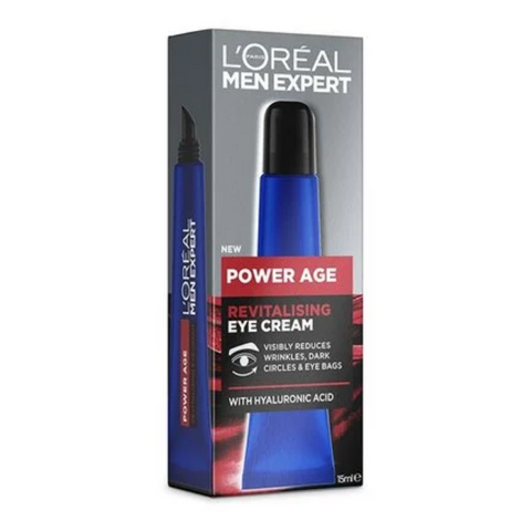 L'Oreal Paris Men Expert Power Age Eye Serum Roller with Hyaluronic Acid 15mL