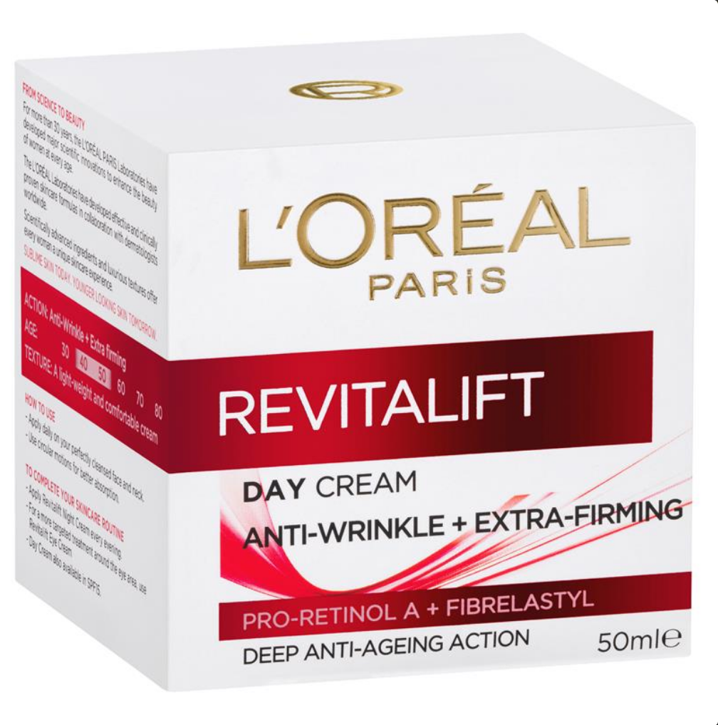 L'Oreal Paris Revitalift Classic Anti-Wrinkle + Extra-Firming Day Cream 50mL