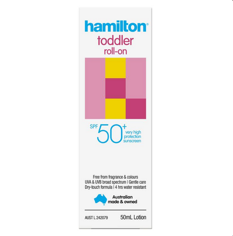 Hamilton Sun SPF 50+ Toddler Roll On 50mL