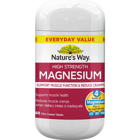 Nature's Way High Strength Magnesium 60 Tablets