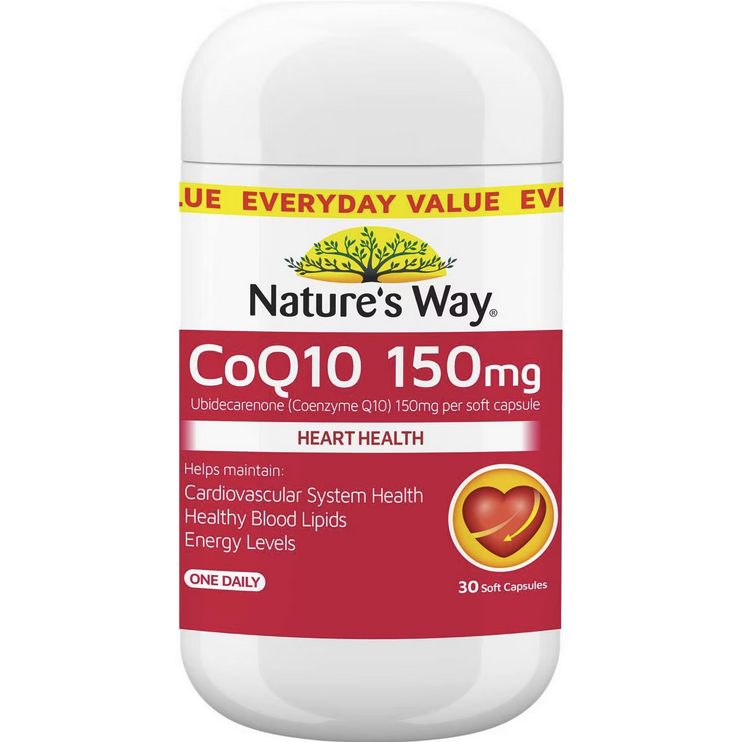 Nature's Way Heart Health CoQ10 150mg 30 Soft Capsules