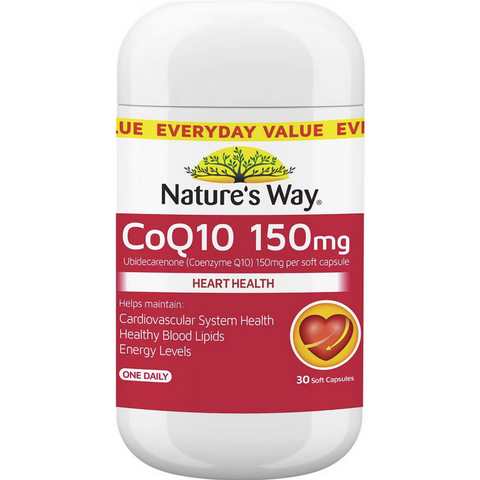 Nature's Way Heart Health CoQ10 150mg 30 Soft Capsules