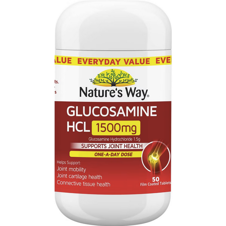 Nature's Way Glucosamine HCL 1500mg 50 Coated Tablets