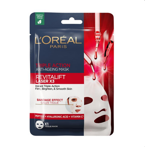 L'Oreal Paris Revitalift Laser X3 Triple Action Tissue Mask 1 Pack