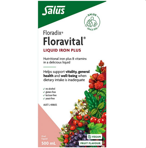 Floradix Floravital Liquid Iron Plus 500mL