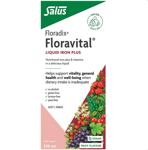 Floradix Floravital Liquid Iron Plus 250mL