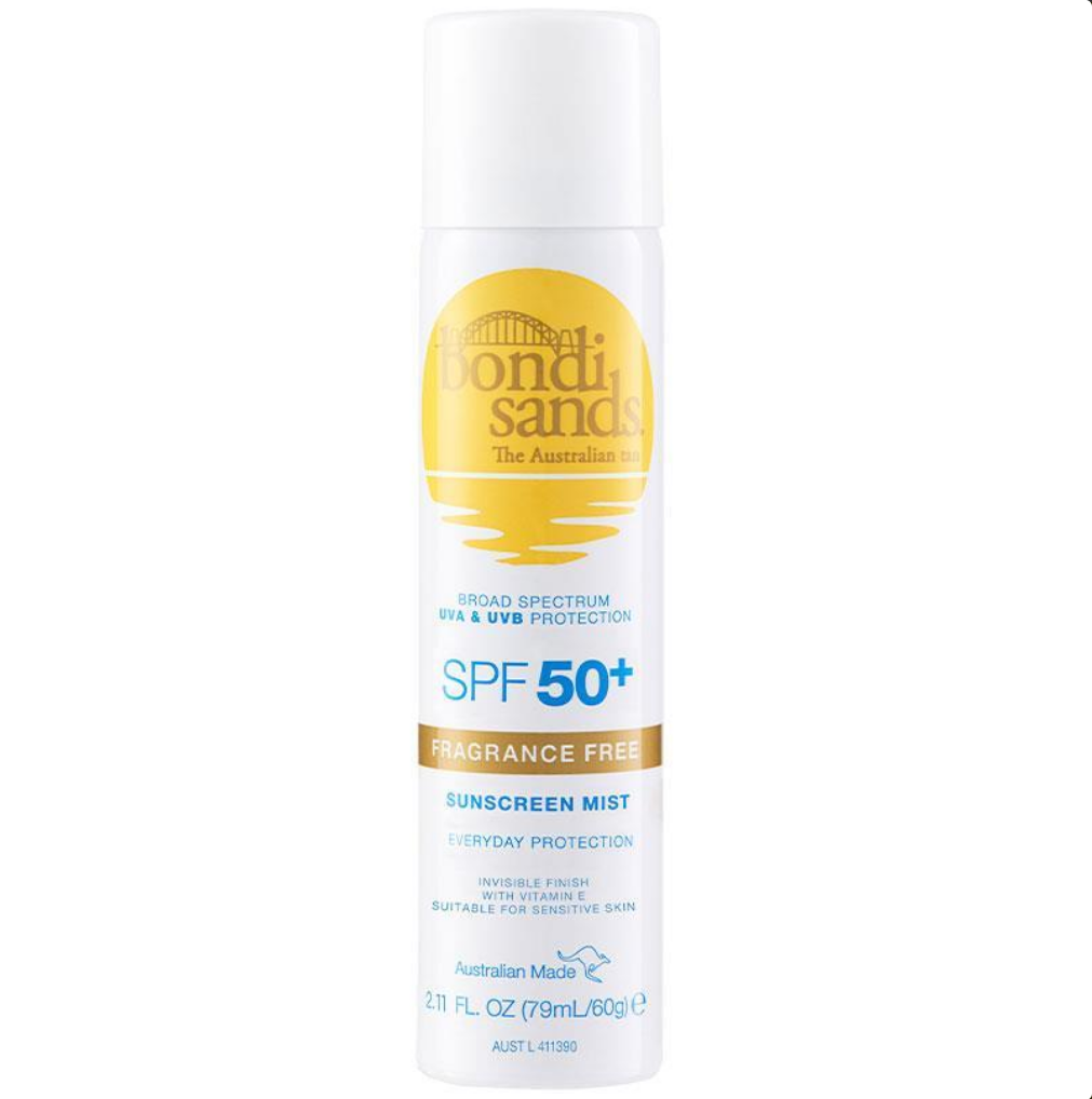 Bondi Sands SPF 50+ Fragrance Free Sunscreen Mist 60g