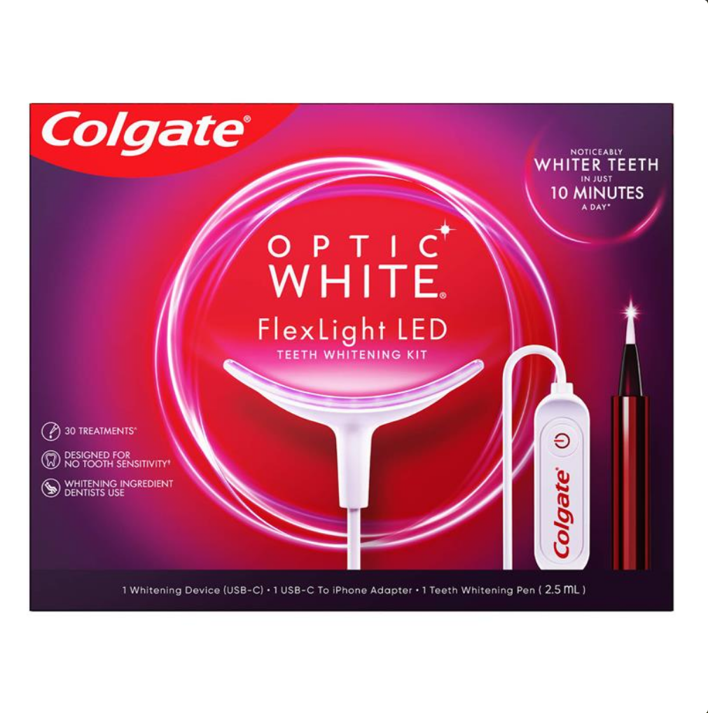 Colgate Optic White LED Flex Light Teeth Whitening Device (Expiry 03/2025)