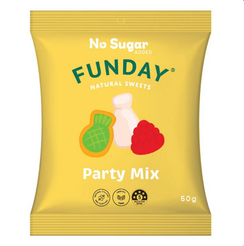 Funday Natural Sweets No Sugar Added Party Mix 50g