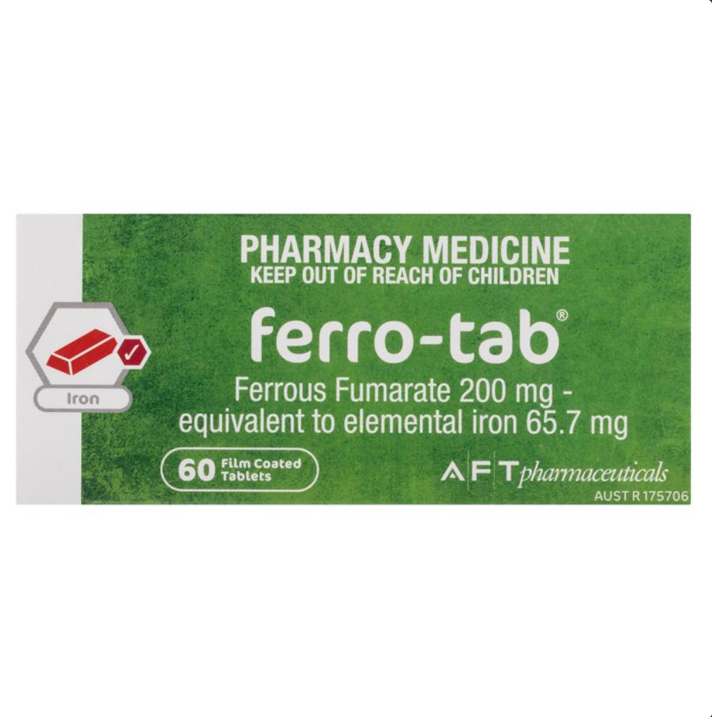 Ferro Tab 200mg 60 Tablets (Limit ONE per Order)