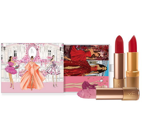 Karen Murrell Natural Lipstick Essential Gift Set Trio - Red