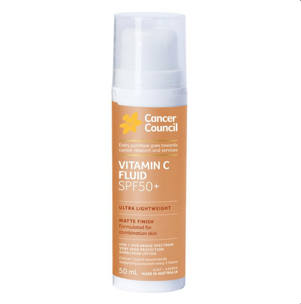 Cancer Council SPF50+ Vitamin C Fluid 50mL