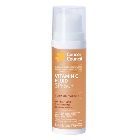 Cancer Council SPF50+ Vitamin C Fluid 50mL