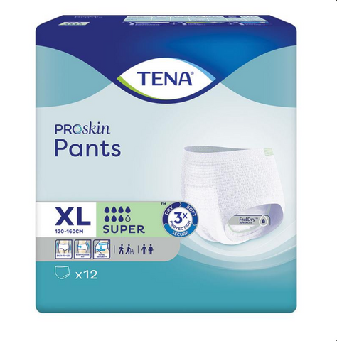 Tena Pants Proskin Super X Large 12 Pack