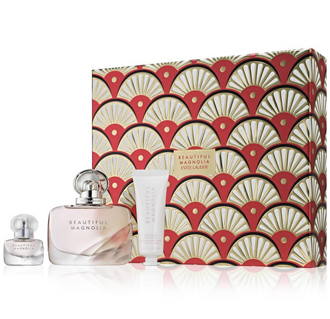 ESTEE LAUDER Beautiful Magnolia Eau de Parfum 50mL Favorites Trio Fragrance Holiday Gift Set