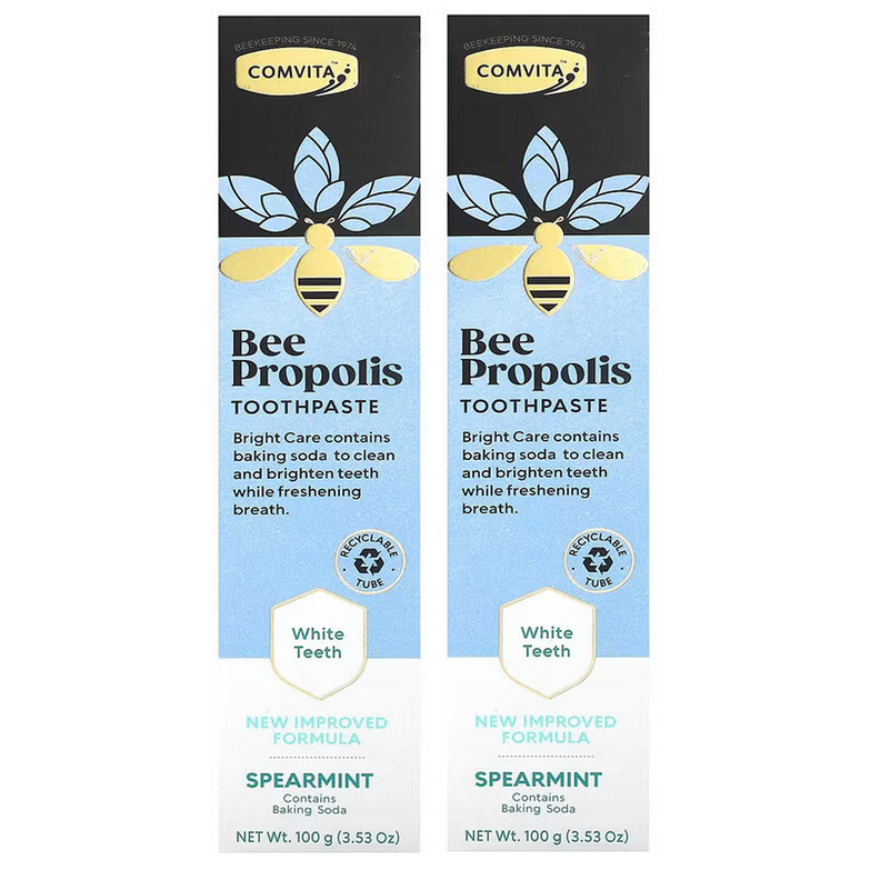 COMVITA Propolis Toothpaste Bright & Clean Spearmint 2 x 100g - Special Bundle