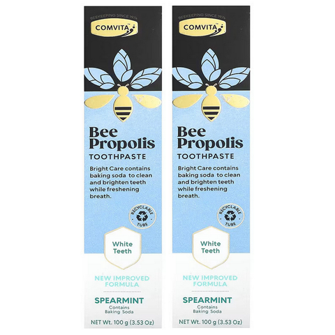 COMVITA Propolis Toothpaste Bright & Clean Spearmint 2 x 100g - Special Bundle