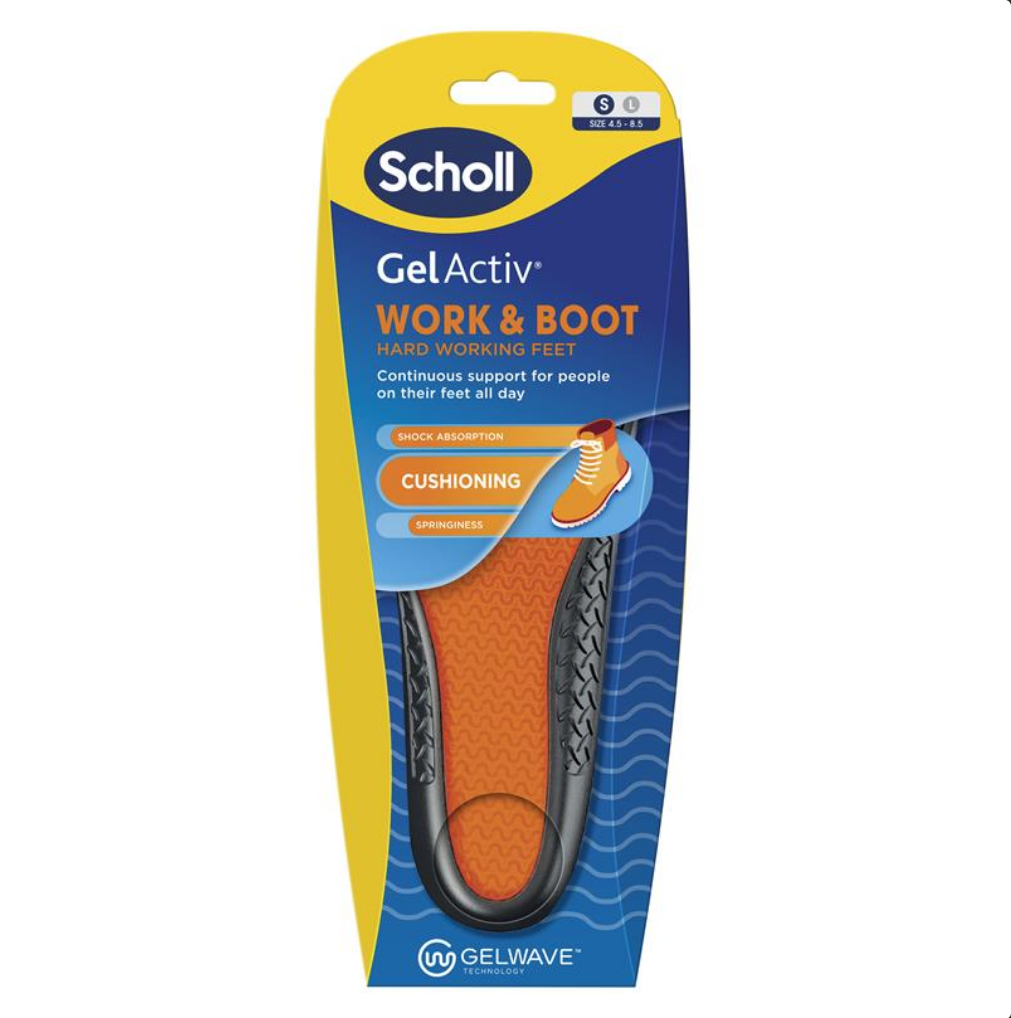 Scholl Gel Activ Insole Work & Boot Small
