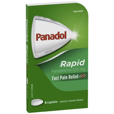 Panadol Rapid Paracetamol 500mg Pain Relief 8 Caplets