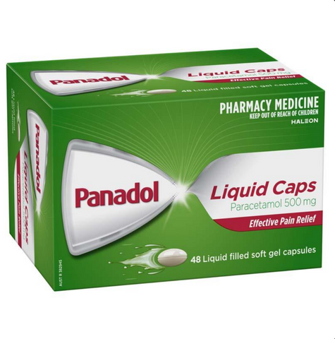 Panadol Liquid Capsules 48 Capsules (Limit ONE per Order)