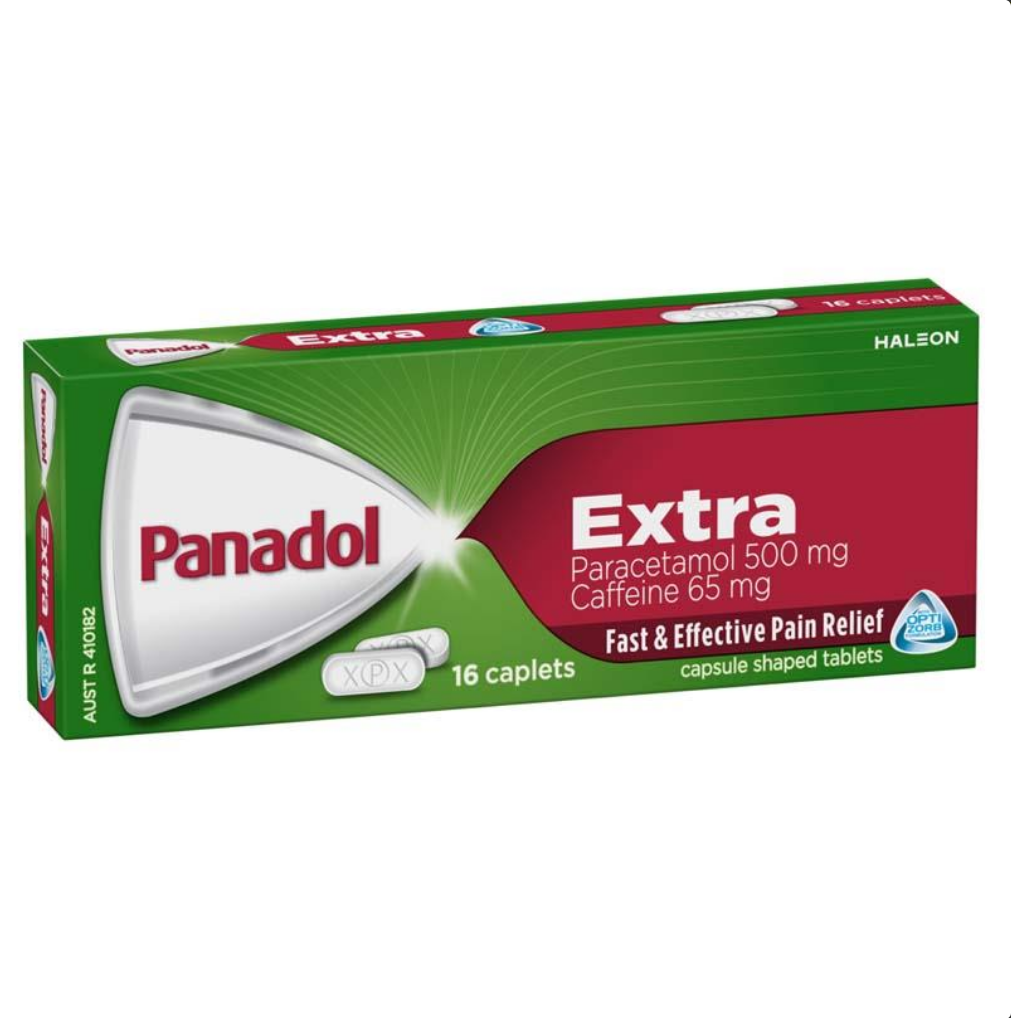 Panadol Extra with Optizorb Paracetamol 500mg Pain Relief 16 Caplets