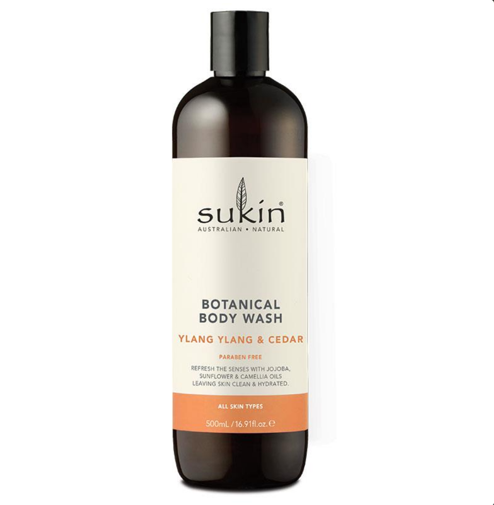 Sukin Botanical Body Wash Ylang Ylang & Cedar 500mL